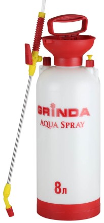 Опрыскиватель садовый GRINDA &quot;Aqua Spray&quot;, широкая горловина, устойчивое дно, алюминиевый удлинитель, 8л 8-425117_z01 купить в Нефтеюганске
