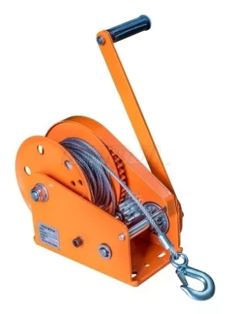 Лебедка ручная с тормозом BHW 1200 канат купить в Нефтеюганске