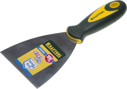Шпательная лопатка KRAFTOOL с 2-компонент ручк, профилиров нержав полотно, 100мм 10035-100 купить в Нефтеюганске