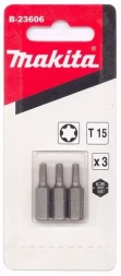 Биты Makita Тоrх Т15 25мм 3шт (B-23606)