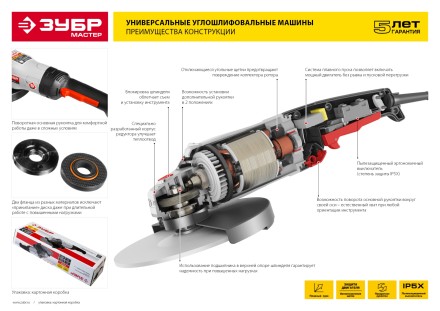 Машина углошлифовальная УШМ-125-950 М3 серия МАСТЕР купить в Нефтеюганске