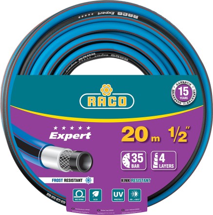 Шланг RACO &quot;EXPERT&quot; поливочный, 30атм., армированный, 3-х слойный, 1/2&quot;x20м 40302-1/2-20 купить в Нефтеюганске