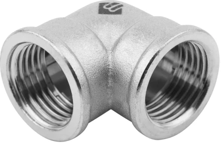 Уголок ЗУБР &quot;ЭКСПЕРТ&quot;, никелированная латунь, г/г, 1/2&quot; 51271-G/G-1/2 купить в Нефтеюганске