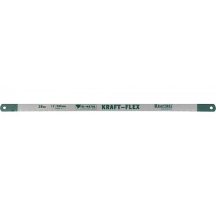 Полотно KRAFTOOL &quot;KRAFT-FLEX&quot; по металлу, Bi-Metal, 18TPI, 300 мм, 2 шт 15942-18-S2 купить в Нефтеюганске