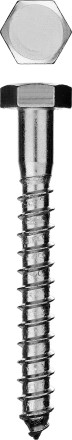 Шурупы ЗУБР &quot;МАСТЕР&quot; с шестигранной головкой, оцинкованные, 8x50, 1200шт 300450-08-050-1200 купить в Нефтеюганске