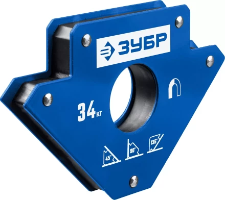 ЗУБР УМ-3, 34 кг, угольник магнитный для сварочных работ, Профессионал (40050-34) купить в Нефтеюганске