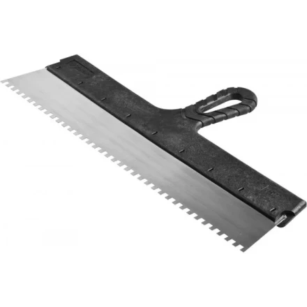 Шпатель ЗУБР &quot;СТАНДАРТ&quot; фасадный, стальное полотно, 450мм, зуб 6х6 10053-45 купить в Нефтеюганске