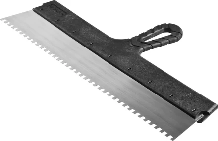 Шпатель ЗУБР &quot;СТАНДАРТ&quot; фасадный, стальное полотно, 450мм, зуб 6х6 10053-45 купить в Нефтеюганске