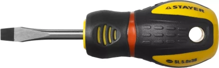 Отвертка STAYER &quot;PROFESSIONAL&quot; &quot;PROTech&quot;, двухкомп рукоятка, намагниченная, Cr-Mo, SL5,5x38мм 25131-05-38_z02 купить в Нефтеюганске