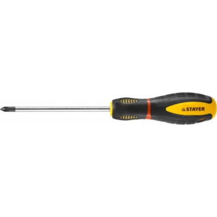 Отвертка STAYER &quot;PROFI&quot; &quot;PROTech&quot;, двухкомп рукоятка, намагниченная, Cr-Mo, PH1x100мм 25132-1-10_z02 купить в Нефтеюганске
