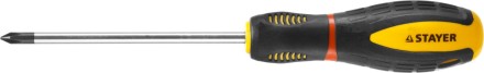 Отвертка STAYER &quot;PROFI&quot; &quot;PROTech&quot;, двухкомп рукоятка, намагниченная, Cr-Mo, PH1x100мм 25132-1-10_z02 купить в Нефтеюганске