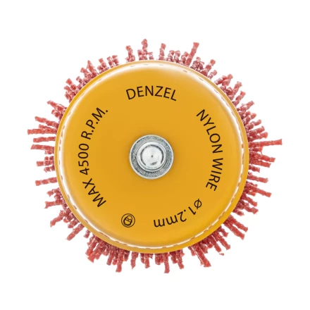 Щетка для дрели Denzel, 65 мм, Чашка, со шпилькой, нейлоновая щетина, 74435 купить в Нефтеюганске