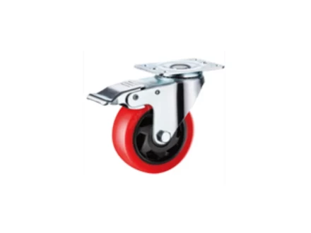 Колесо поворотное усиленное полиуретан SCBM 93 75 мм с тормозом 1027248 купить в Нефтеюганске