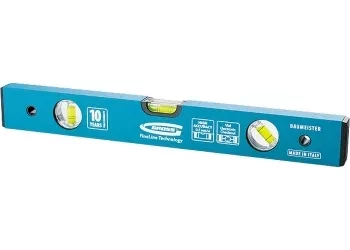 Уровень алюминиевый усиленный 1000 мм толщина профессиональный 2 мм 3 глазка  GROSS 33630 купить в Нефтеюганске