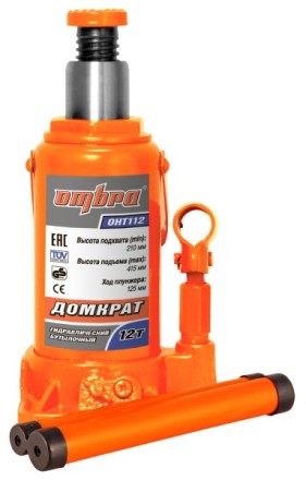 Домкрат бутылочный 12т подъем 210-415 мм OHT112 Ombra купить в Нефтеюганске