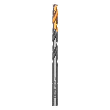 Сверло спиральное по металлу Denzel 5,5 x 93мм, Р6М5, Golden Tip, многогранная заточка, 718277 купить в Нефтеюганске