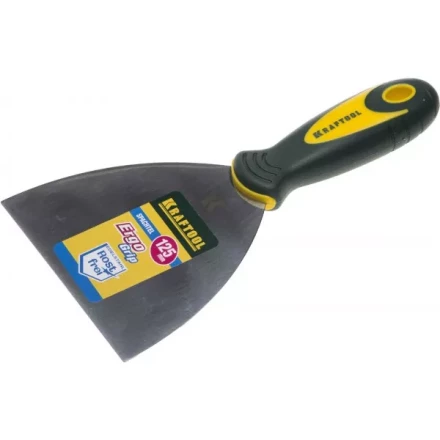 Шпательная лопатка KRAFTOOL с 2-компонент ручк, профилиров нержав полотно, 125мм 10035-125 купить в Нефтеюганске