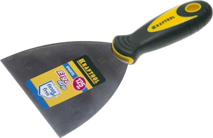 Шпательная лопатка KRAFTOOL с 2-компонент ручк, профилиров нержав полотно, 125мм 10035-125 купить в Нефтеюганске