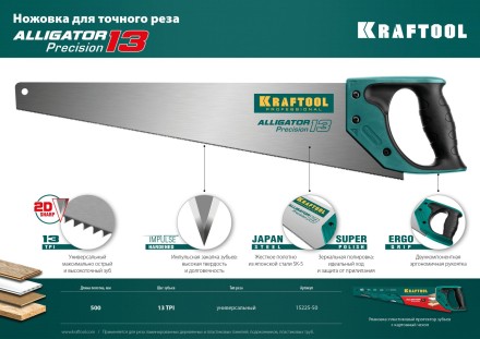 Ножовка по дереву Alligator 15225-50 купить в Нефтеюганске