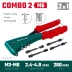 Комбинированные заклепочники, KRAFTOOL Combo2-M6 31180 31180 купить в Нефтеюганске