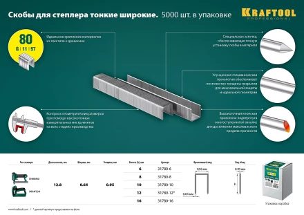 Скобы тип 21GA (80 / Pr A / Senco AT) 5000 шт 31780-10 купить в Нефтеюганске