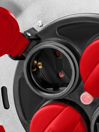 Силовые удлинители на стальной катушке  HEAVY DUTY 4.0, кабель КГ 3х2,5 кв мм 55086-50 купить в Нефтеюганске
