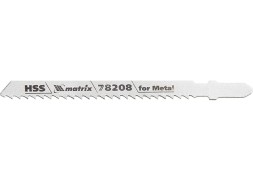 Полотна для электролобзика по металлу 3 шт T127D 75 х 3мм HSS MATRIX Professional 78208