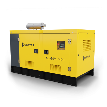 Дизельный генератор Vektor AD-70Y-T400 в шумозащитной кожухе купить в Нефтеюганске