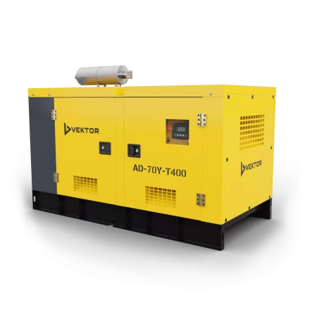 Дизельный генератор Vektor AD-70Y-T400 в шумозащитной кожухе купить в Нефтеюганске