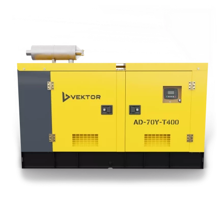 Дизельный генератор Vektor AD-70Y-T400 в шумозащитной кожухе купить в Нефтеюганске