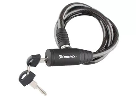 Замок тросовый универсальный 8х1200 мм MATRIX 91816 купить в Нефтеюганске