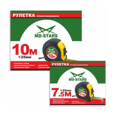 Рулетка измерительная MD-STARS 56-7525 купить в Нефтеюганске