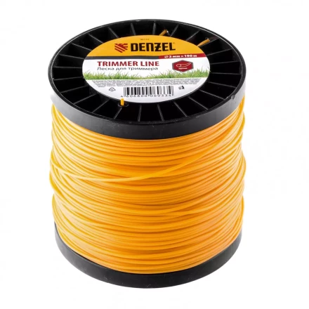 Леска для триммера круглая  2,0 мм 190 м на Din катушке Россия Denzel 96133 купить в Нефтеюганске