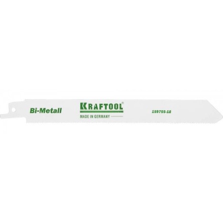 Полотно KRAFTOOL &quot;INDUSTRIE QUALITAT&quot;, S1122EF, для эл/ножовки, Bi-Metall, по металлу, шаг 1,4мм, 180мм 159755-18 купить в Нефтеюганске