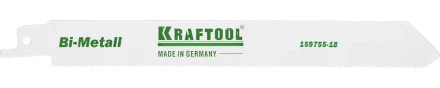 Полотно KRAFTOOL &quot;INDUSTRIE QUALITAT&quot;, S1122EF, для эл/ножовки, Bi-Metall, по металлу, шаг 1,4мм, 180мм 159755-18 купить в Нефтеюганске
