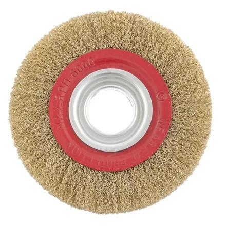 Щетка для точила 175 мм посадка 32 мм плоская латунированная витая проволока MTX 74661 купить в Нефтеюганске