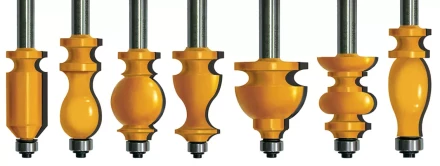 Набор фрез кромочных фигурных хвостовик 12 мм 7 штук 46614 купить в Нефтеюганске