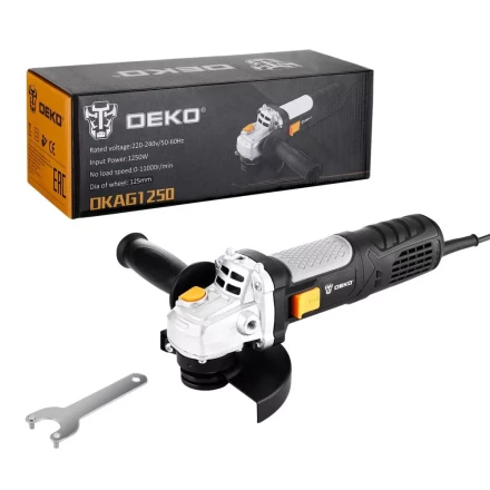 Углошлифовальная машина УШМ DEKO DKAG1250, 063-4174 купить в Нефтеюганске