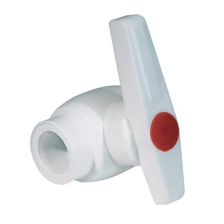 Кран шаровой PP-R 25мм белый (10/40) 45531 купить в Нефтеюганске