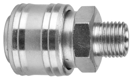 Переходник KRAFTOOL &quot;EXPERT QUALITAT&quot; для пневмоинструмента, резьба 1/4&quot; &quot;папа&quot; - быстросъемное соединение &quot;мама&quot; 6594 купить в Нефтеюганске