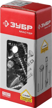 Шурупы ЗУБР &quot;МАСТЕР&quot; с шестигранной головкой, оцинкованные, 8x40мм, 80шт 4-300451-08-040 купить в Нефтеюганске
