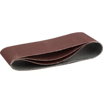 Лента шлифовальная бесконечная ЗУБР &quot;МАСТЕР&quot; на тканевой основе, для ЛШМ, P80, 100х610мм, 3шт 35543-080 купить в Нефтеюганске