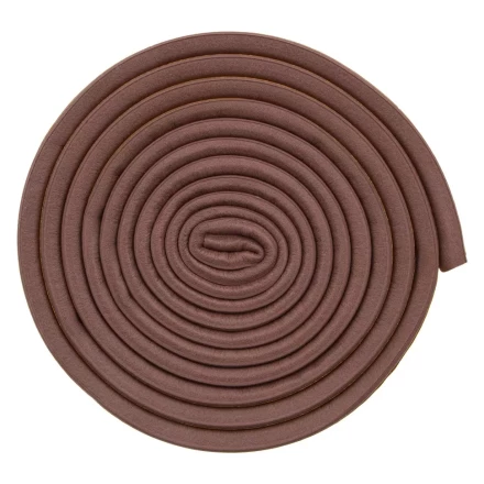 Уплотнитель резиновый, 6 м, профиль &quot;D&quot;, коричневый Сибртех 88916 купить в Нефтеюганске