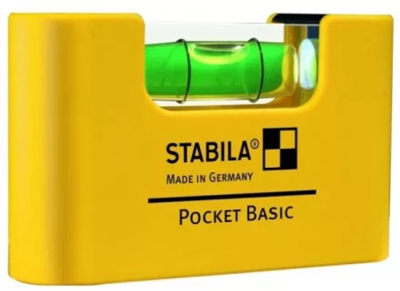 Уровень тип  Pocket Basic  70x20x40мм 1 горизонтальный уровень точность ±1мм/м   STABILA купить в Нефтеюганске