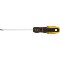 Отвертка STAYER &quot;PROFI&quot; &quot;PROTech&quot;, двухкомп рукоятка, намагниченная, Cr-Mo, SL3,0x100мм 25131-03-10_z02