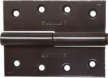 Петля дверная STAYER &quot;MASTER&quot; разъемная, цвет коричневый, левая, 100мм 37613-100-3L купить в Нефтеюганске