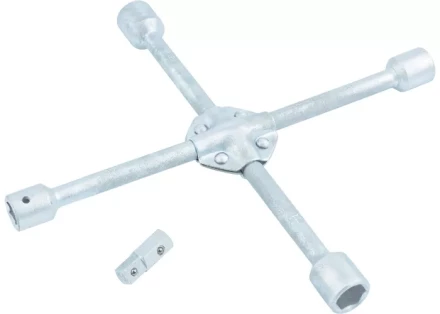 Ключ-крест баллонный 17х19х21х22х1/2 усиленный с переходником на 1/2 STELS 14249 купить в Нефтеюганске