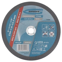 Круг отрезной по металлу 230 х 1,8 х 22 мм GROSS 74388