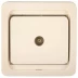 Розетка СВЕТОЗАР &quot;ГАММА&quot; телевизионная одинарная, цвет бежевый SV-54115-B купить в Нефтеюганске