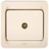 Розетка СВЕТОЗАР &quot;ГАММА&quot; телевизионная одинарная, цвет бежевый SV-54115-B купить в Нефтеюганске